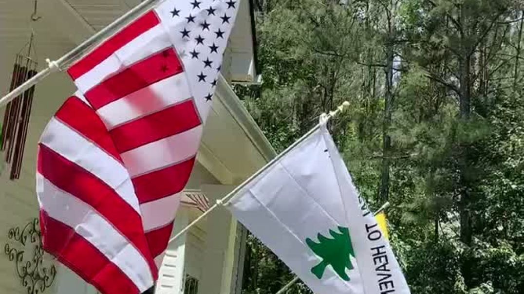 American Peace Flag Flies