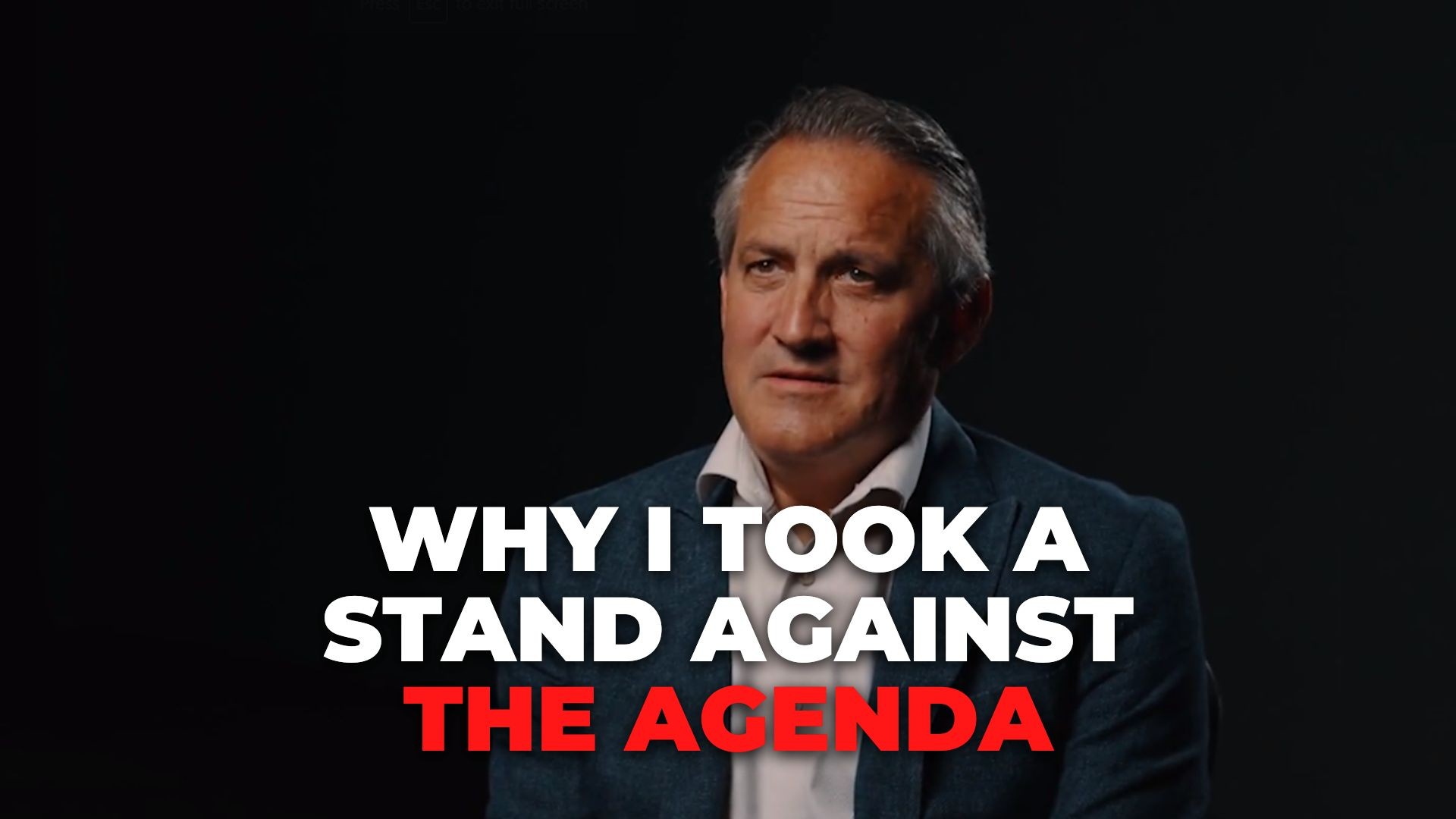 Why I Took A Stand Against The Agenda