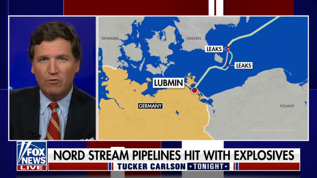 Tucker Carlson reacts to the possibility of sabotage to the Nord Stream pipelines