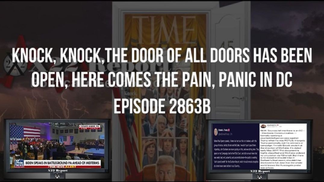 X22 Report: Ep. 2863b - Knock, Knock,The Door Of All Doors Has Been Open, Here Comes The Pain, Panic