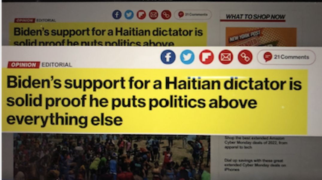 Biden betrays the Haitians at border.--You won't believe this one. Evil to the core.