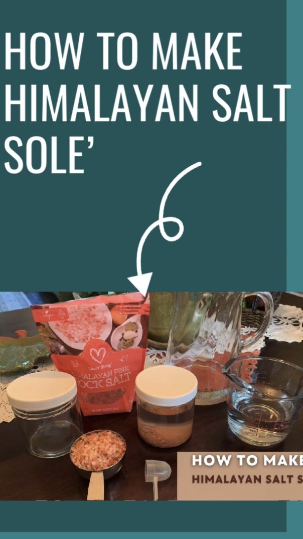 How To Make Himalayan Salt Sole’ - Short