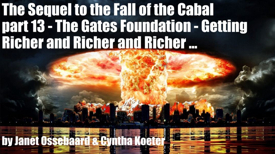 The Sequel to the Fall of the Cabal - part 13 - The Gates Foundation - Getting Richer and Richer and