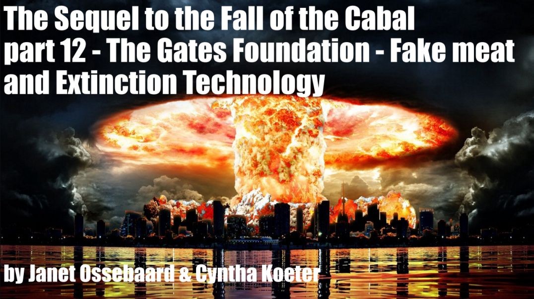 The Sequel to the Fall of the Cabal - part 12 - The Gates Foundation - Fake meat and Extinction Tech
