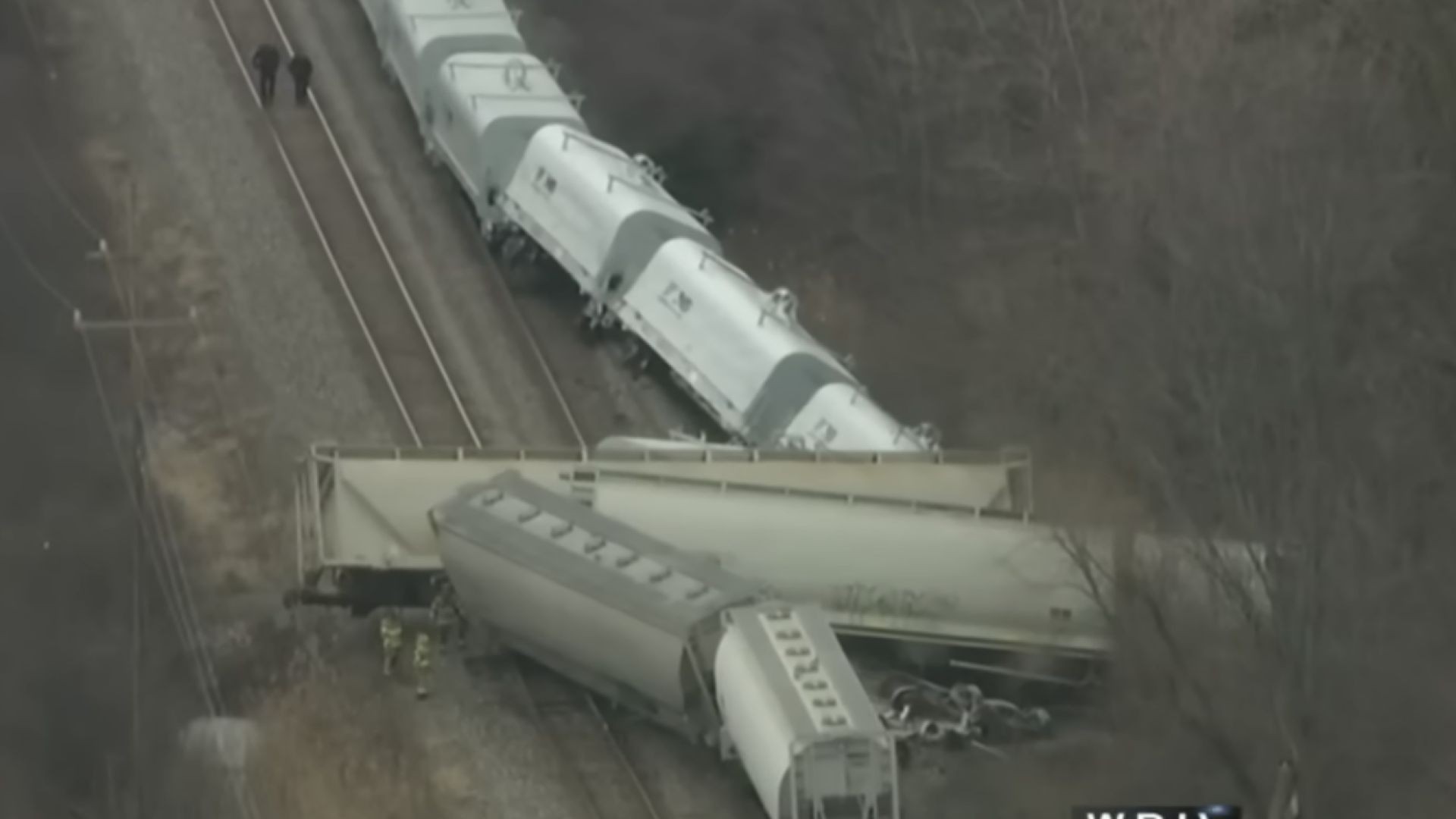 Officials investigate derailed train in Van Buren Township  (Another one....)