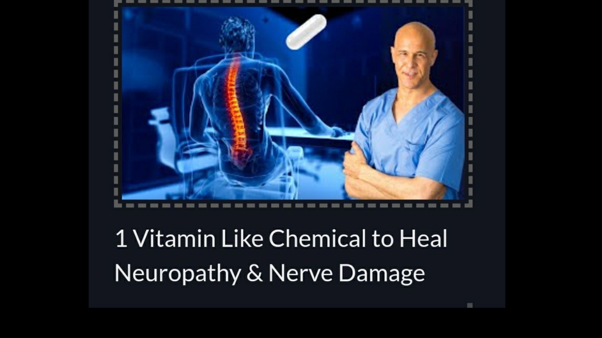 1 Vitamin Like Chemical to Heal Neuropathy & Nerve Damage