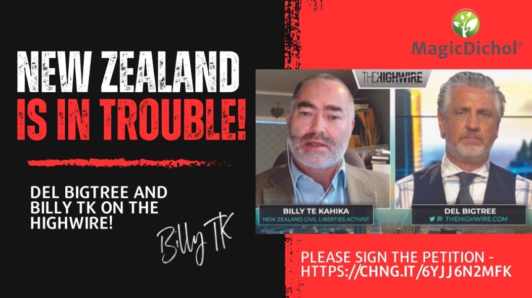 Del Big Tree with Kiwi civil rights leader Billy Te Kahika 'New Zealand is in serious trouble!
