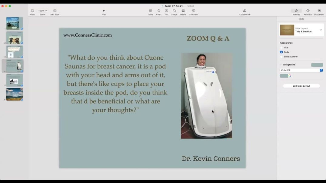 | Conners Clinic - ZOOM - Hormone sups, Ozone Saunas and more Q & A