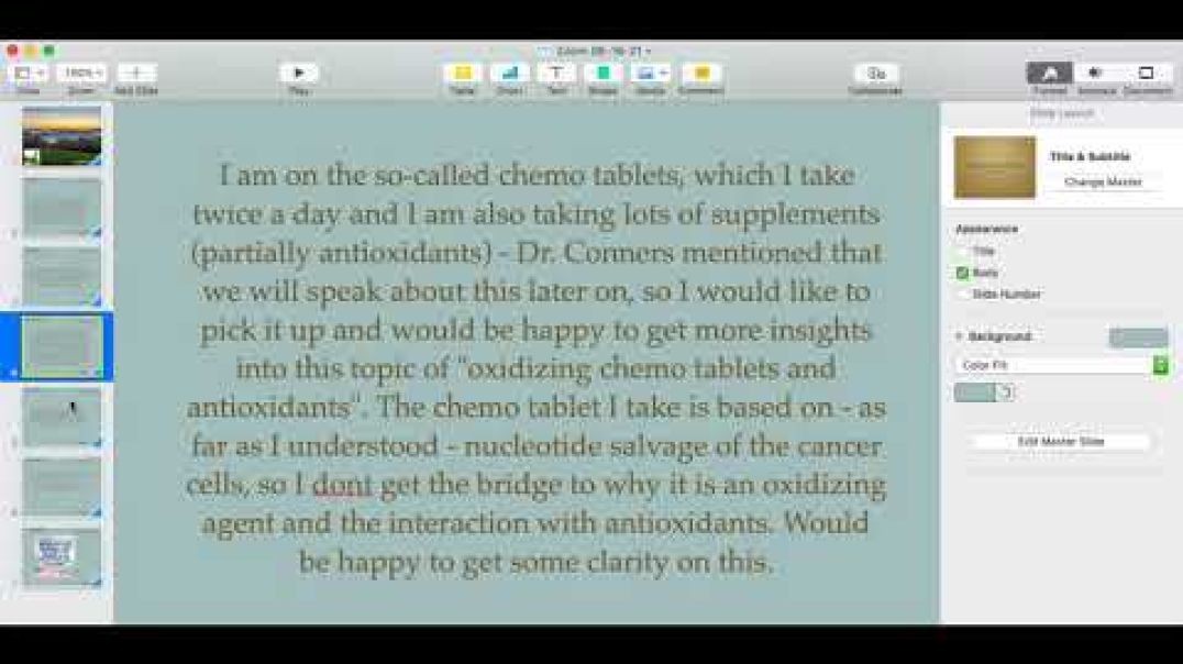 | Conners Clinic - Zoom on Cancer Frequencies, O2 vs. Reactive Oxygen Species, and more