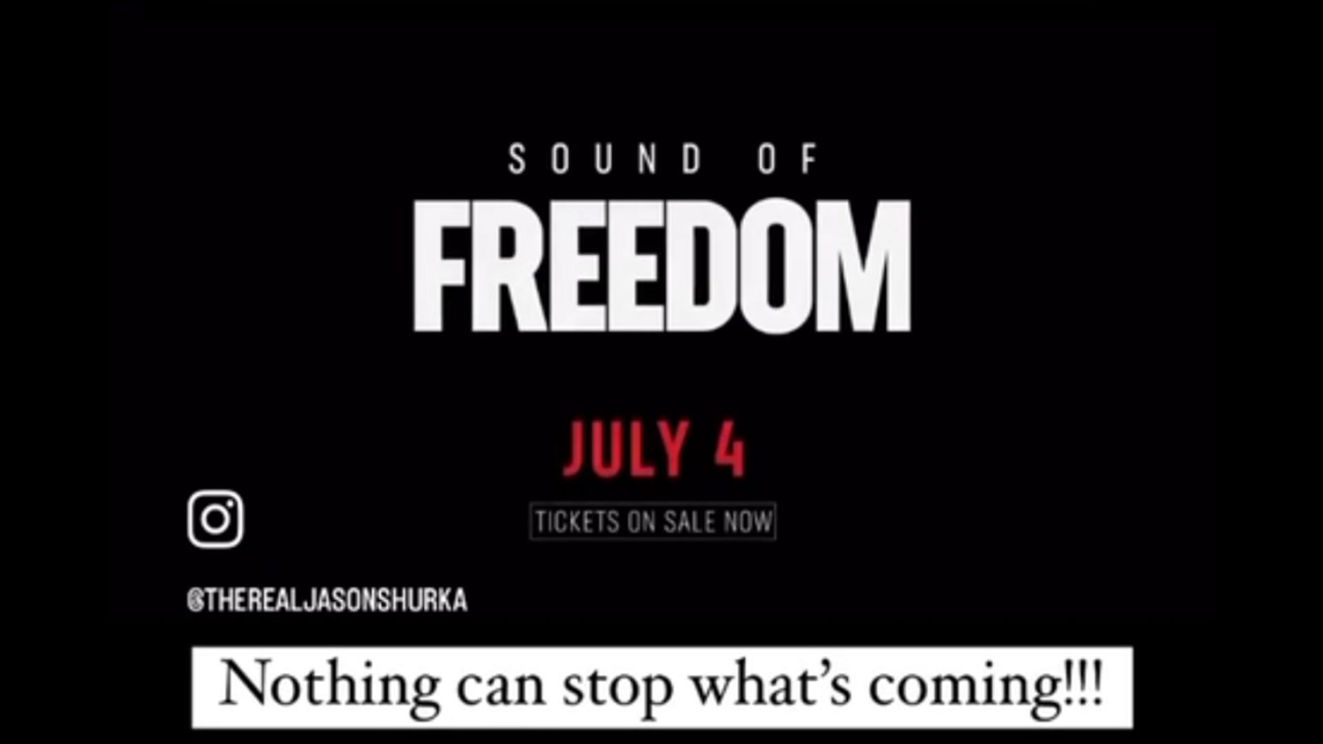 Movie Tickets for Sound of Freedom