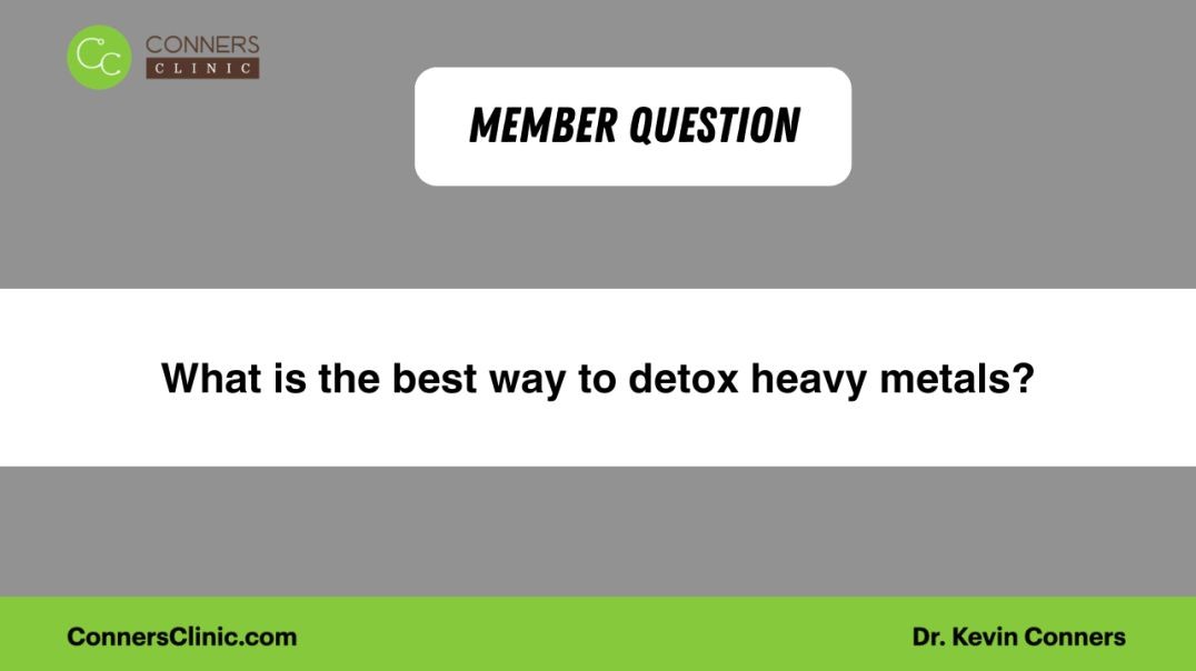 What is the best way to detox heavy metals?
