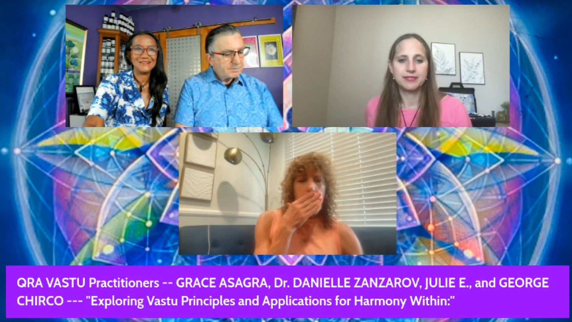 Grace Asagra, George Chirco, Dr. Daniel Zanzarov and Julie E- Master QRA Vastu Practitioners on QRA