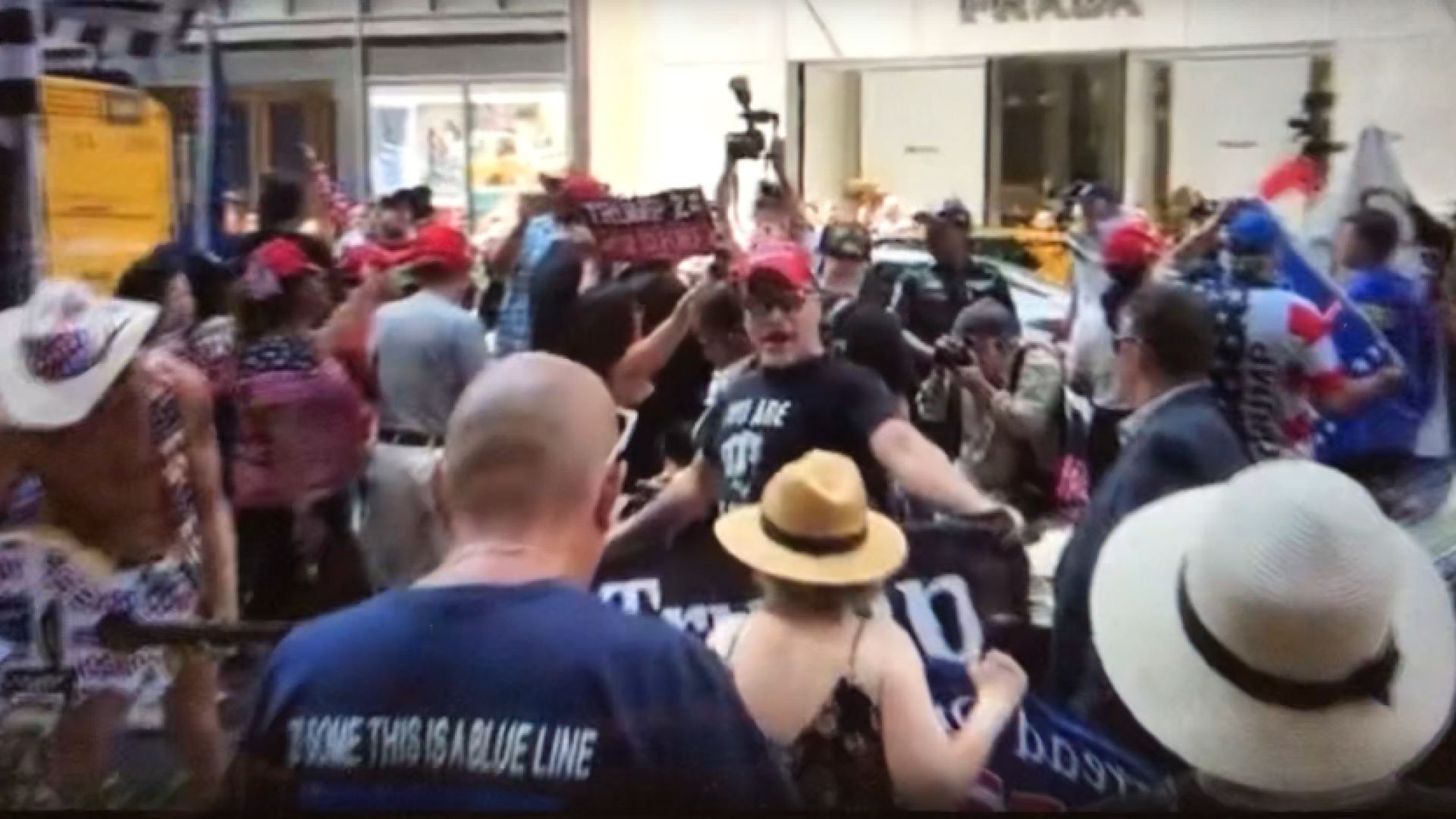 The People Love Their President Trump❤️🤍💙 Live now in NYC.🇺🇸