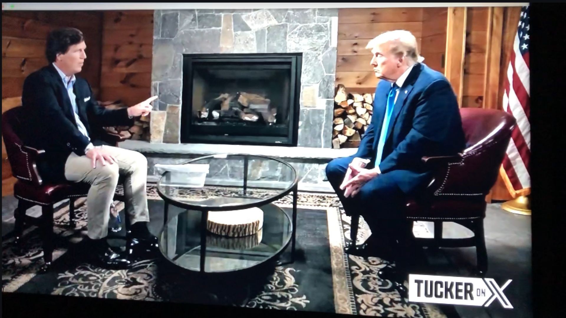 Last Question from Tucker to President Trump.