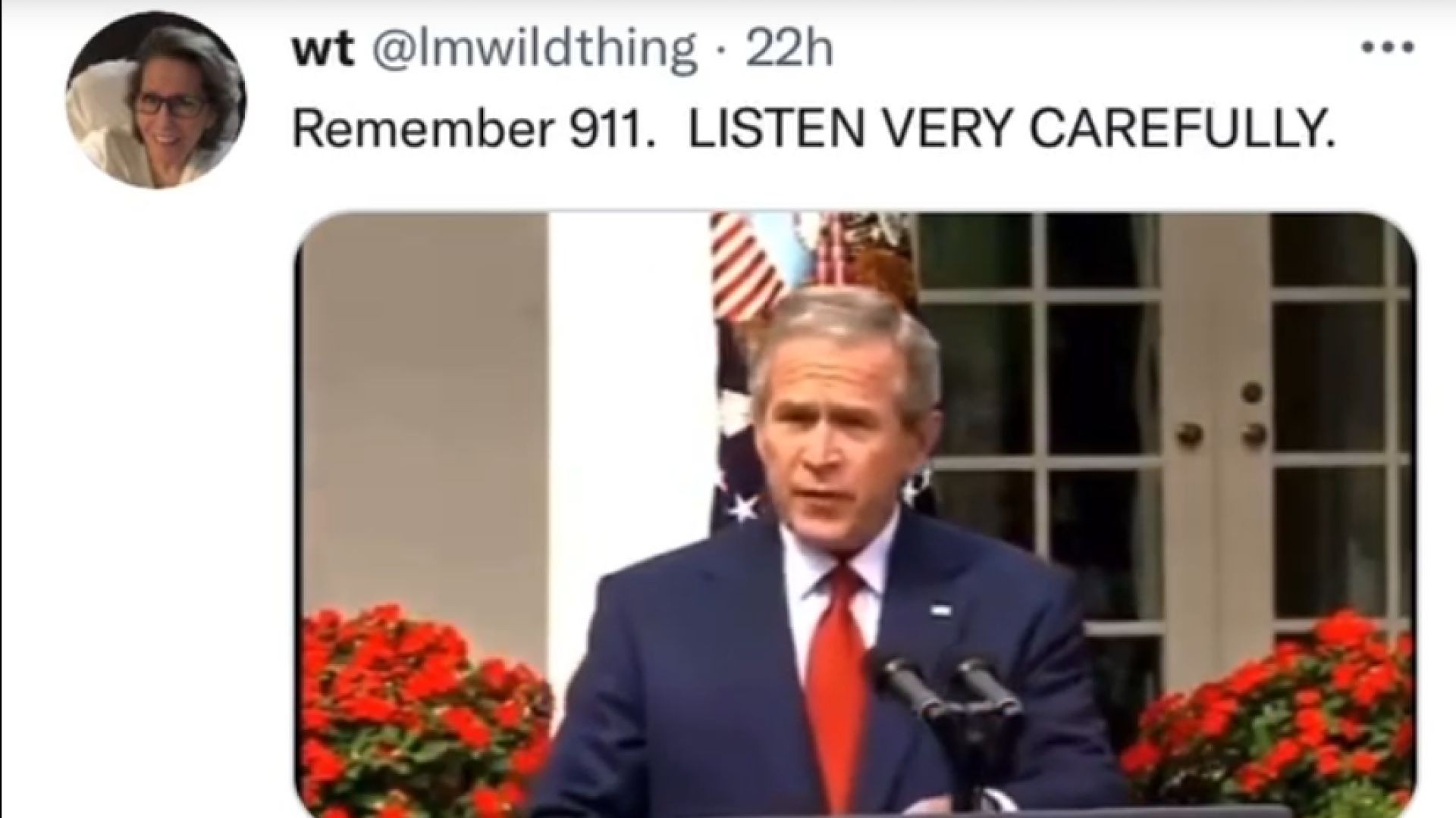 BUSH W. Speech on 9-11