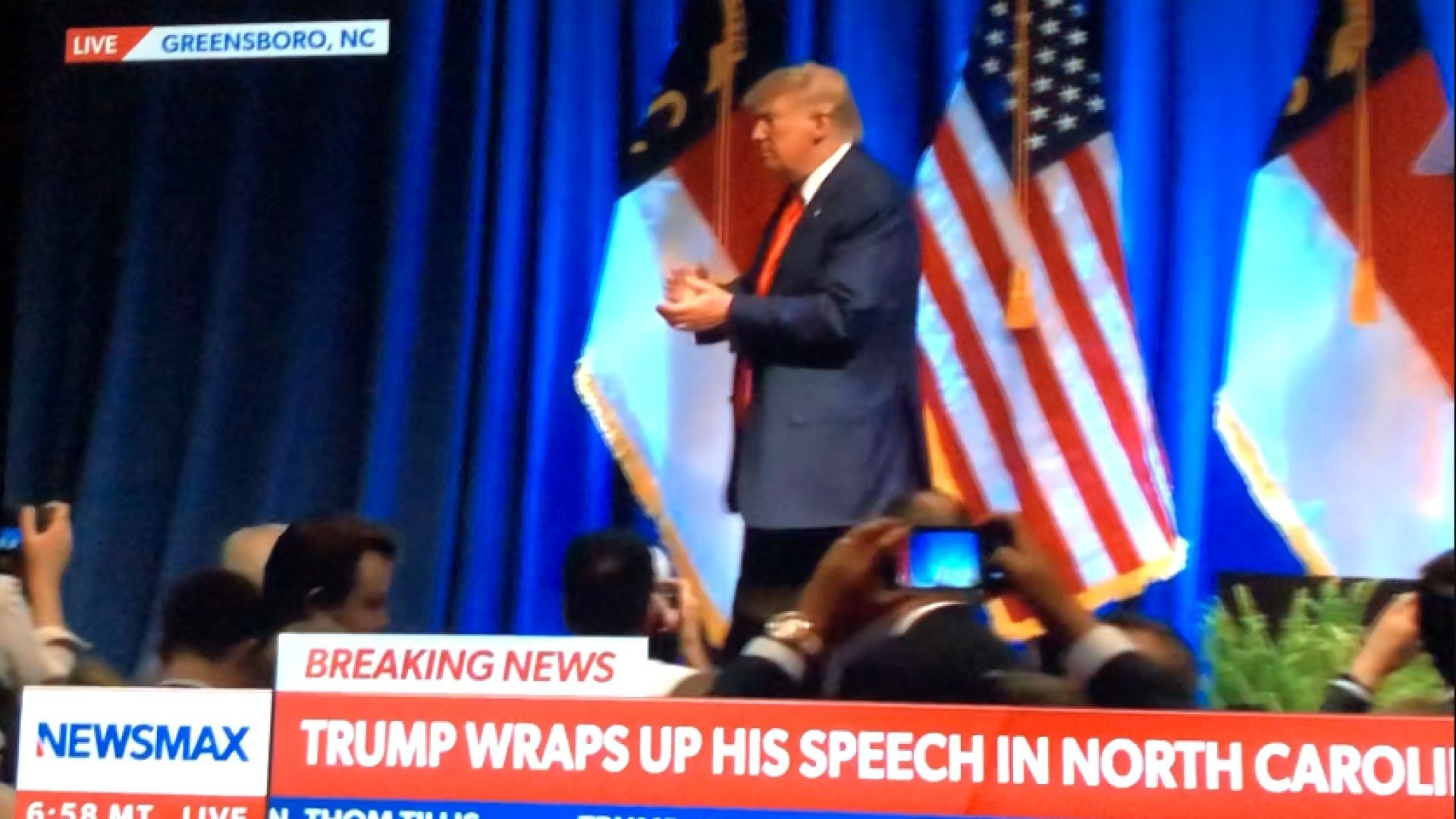 "With your help, your love, your prayers...we will make America great again." Pres. Trump