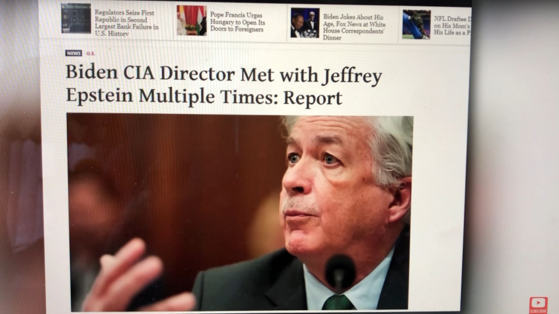 Current Biden CIA Director met with Jeffrey Epstein Several Times. Dr Steve Turley