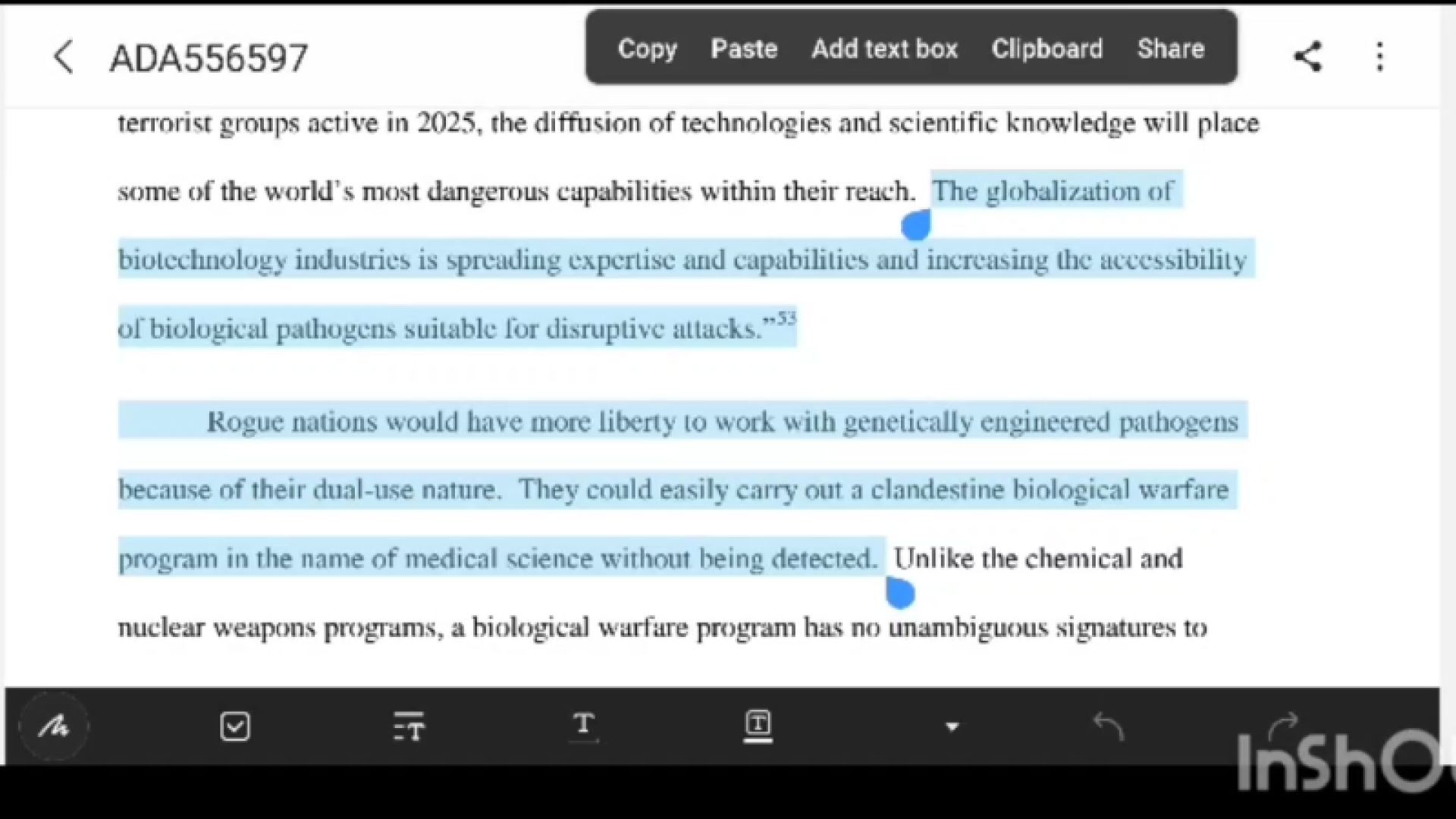 Biotechnology: Genetically Engineered Pathogens (The Counterproliferation Papers, Future Warfare Ser