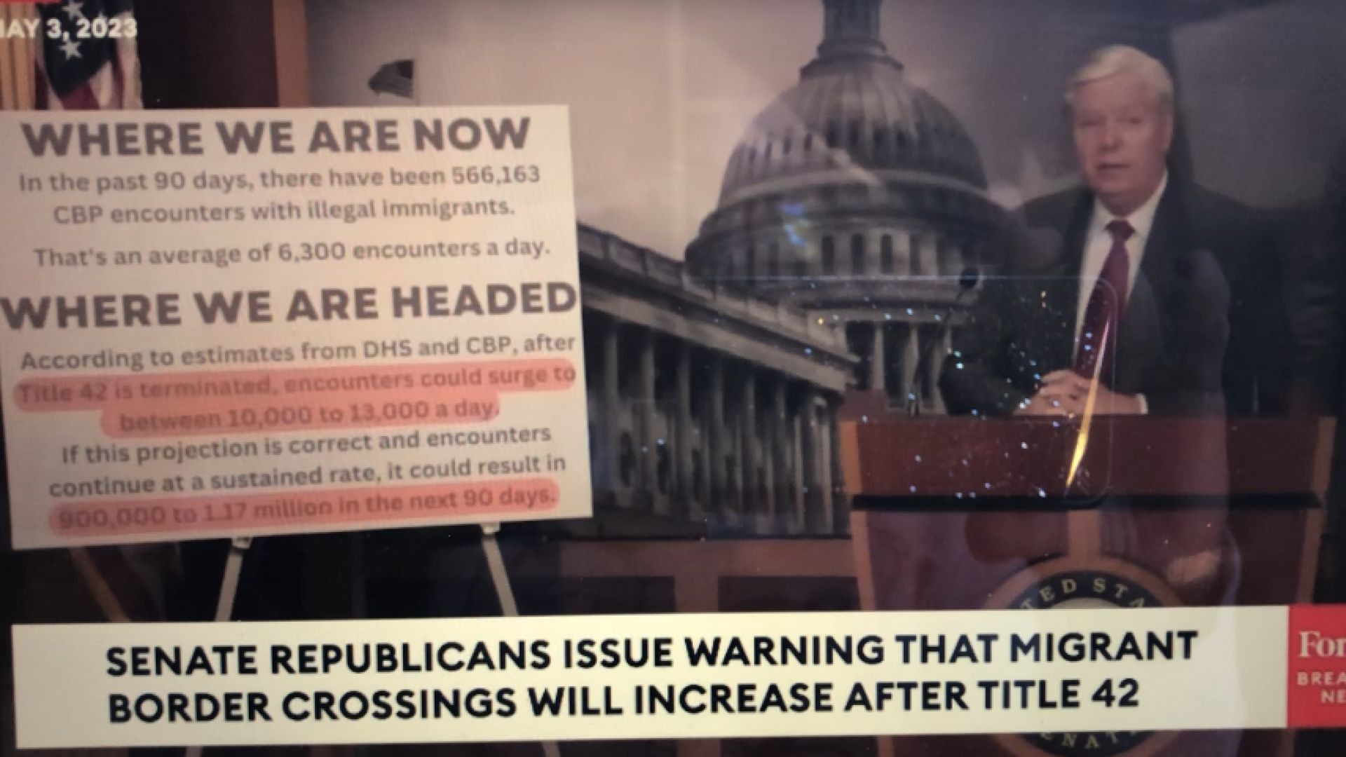 Republicans Issue Dire Warning To Biden About Border As Title 42 Nears Expiration
