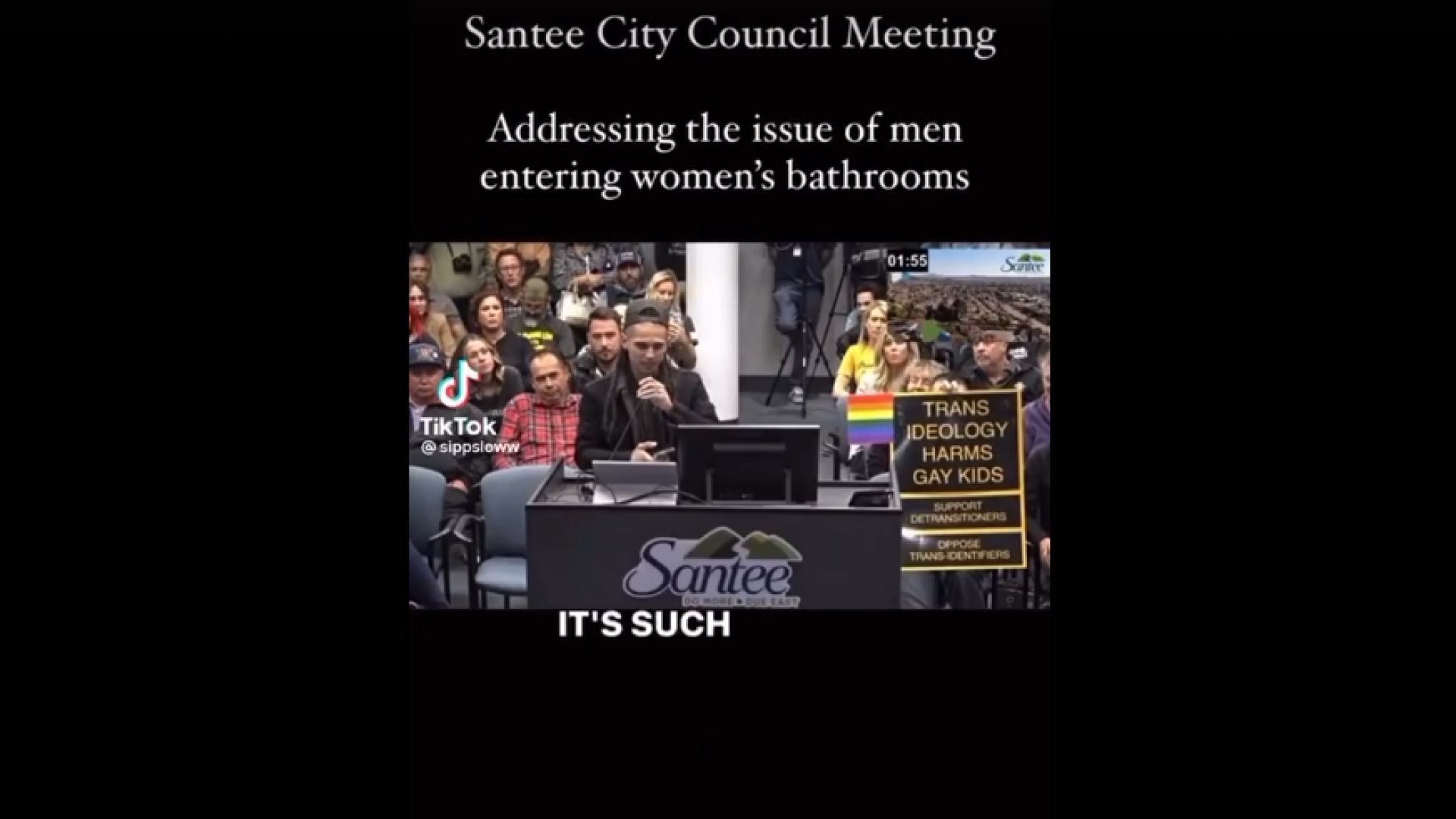 Addressing  the issue of men enteringwomen's bathrooms.MP4