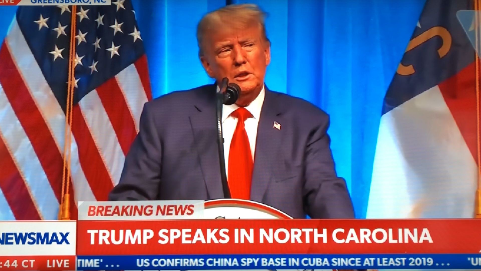 President Trump is Speaking in North Carolina
